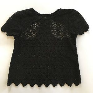 Funktional S/S Black Lace Top